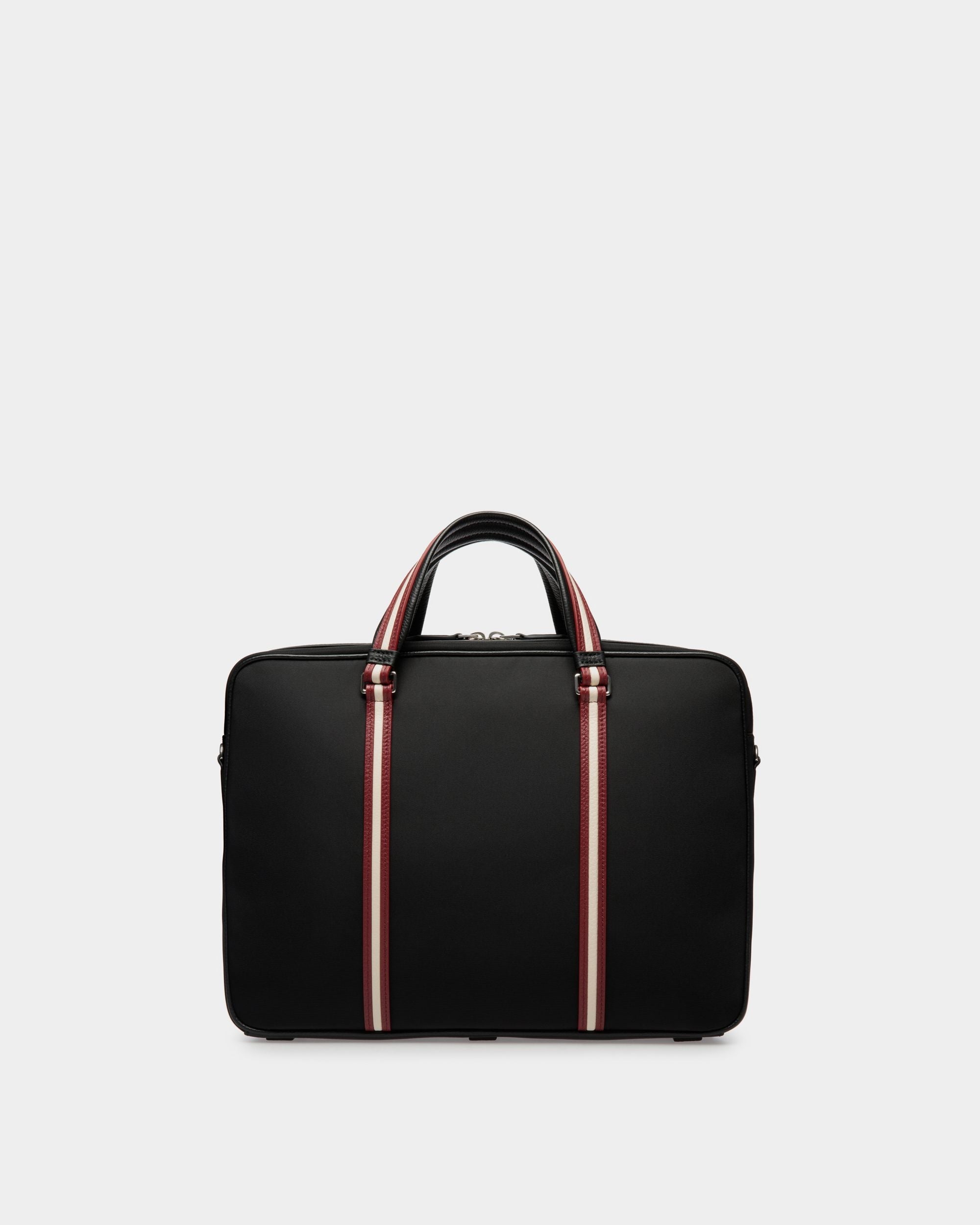 Bally Global - Code Briefcase In Black Nylon - Black