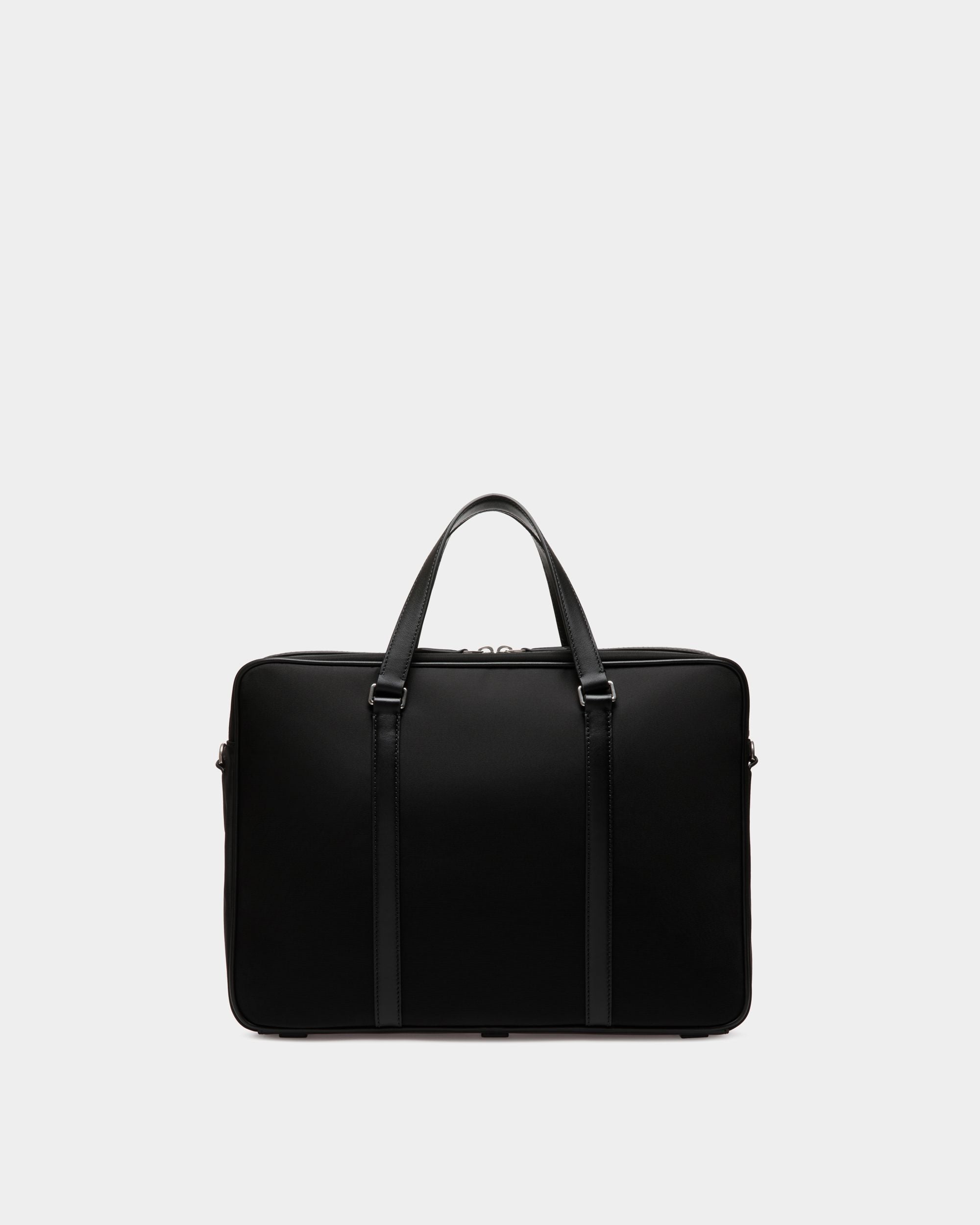 Bally Global - Code Briefcase In Black Nylon - Black