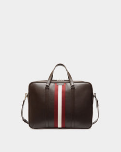Code Briefcase in Ebano Leather
