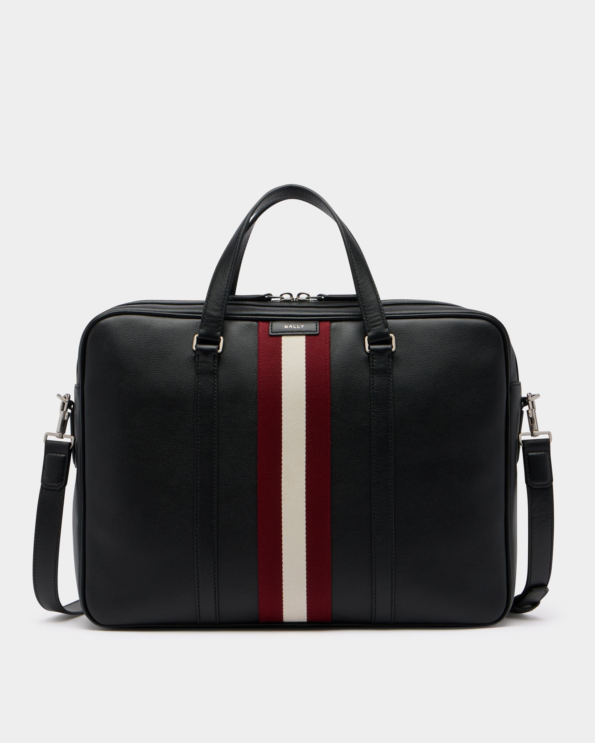 Bally Global - Code Briefcase in Black Leather - Black
