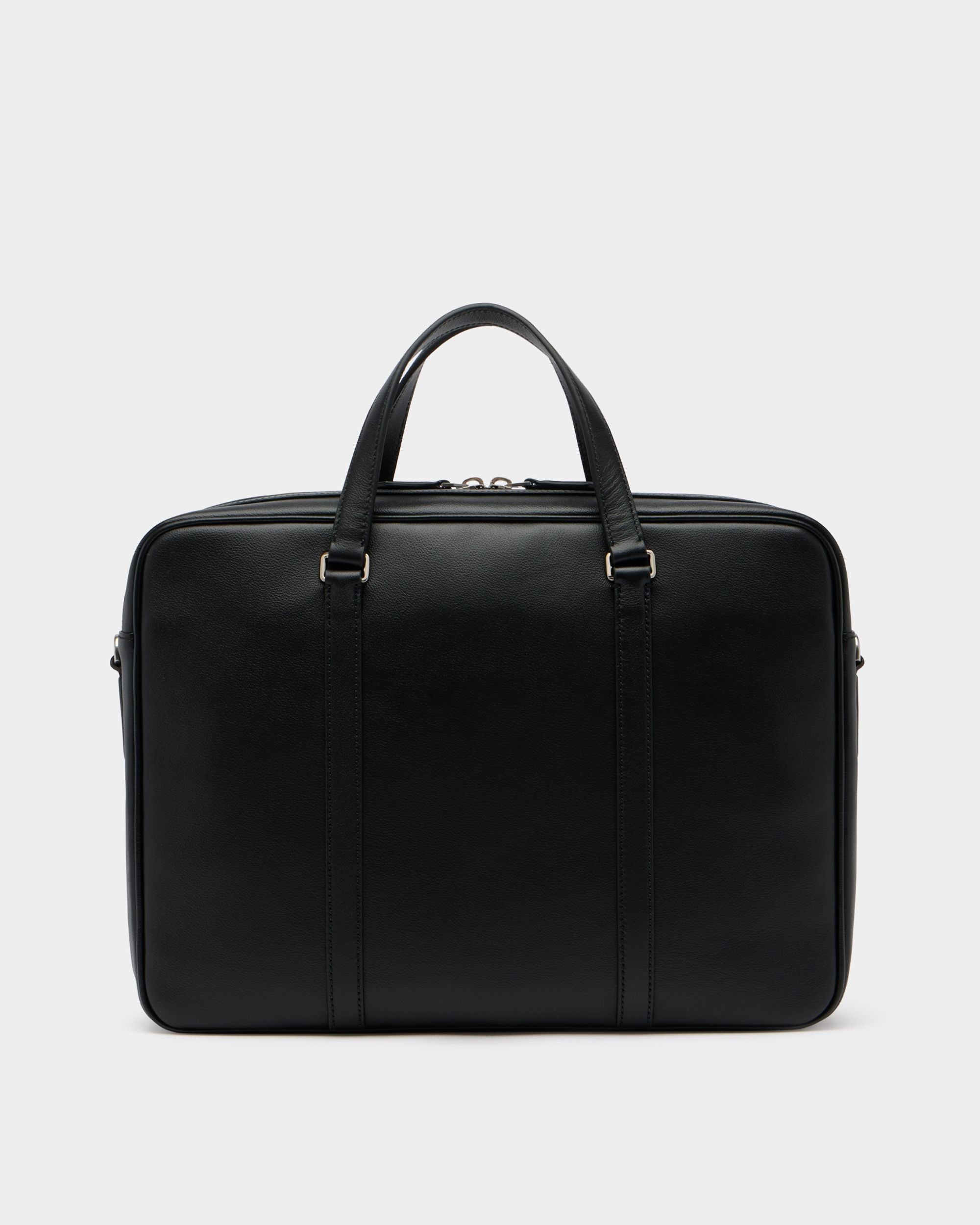 Bally Global - Code Briefcase in Black Leather - Black