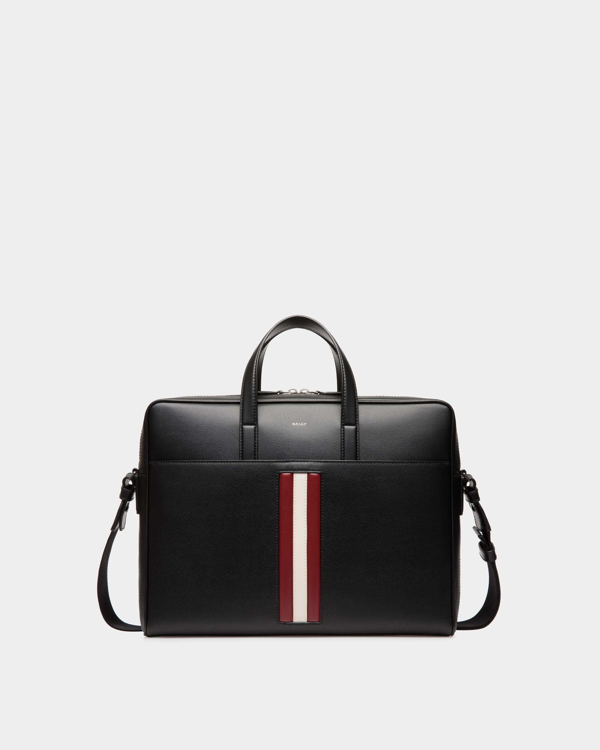 Bally Global - Maletín Mythos De Piel Reciclada Negra - Negro