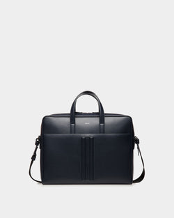 Cartable Mythos En Cuir Recyclé Navy Blue