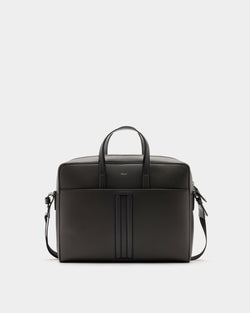 Mythos Briefcase in Grey Recycled Leather