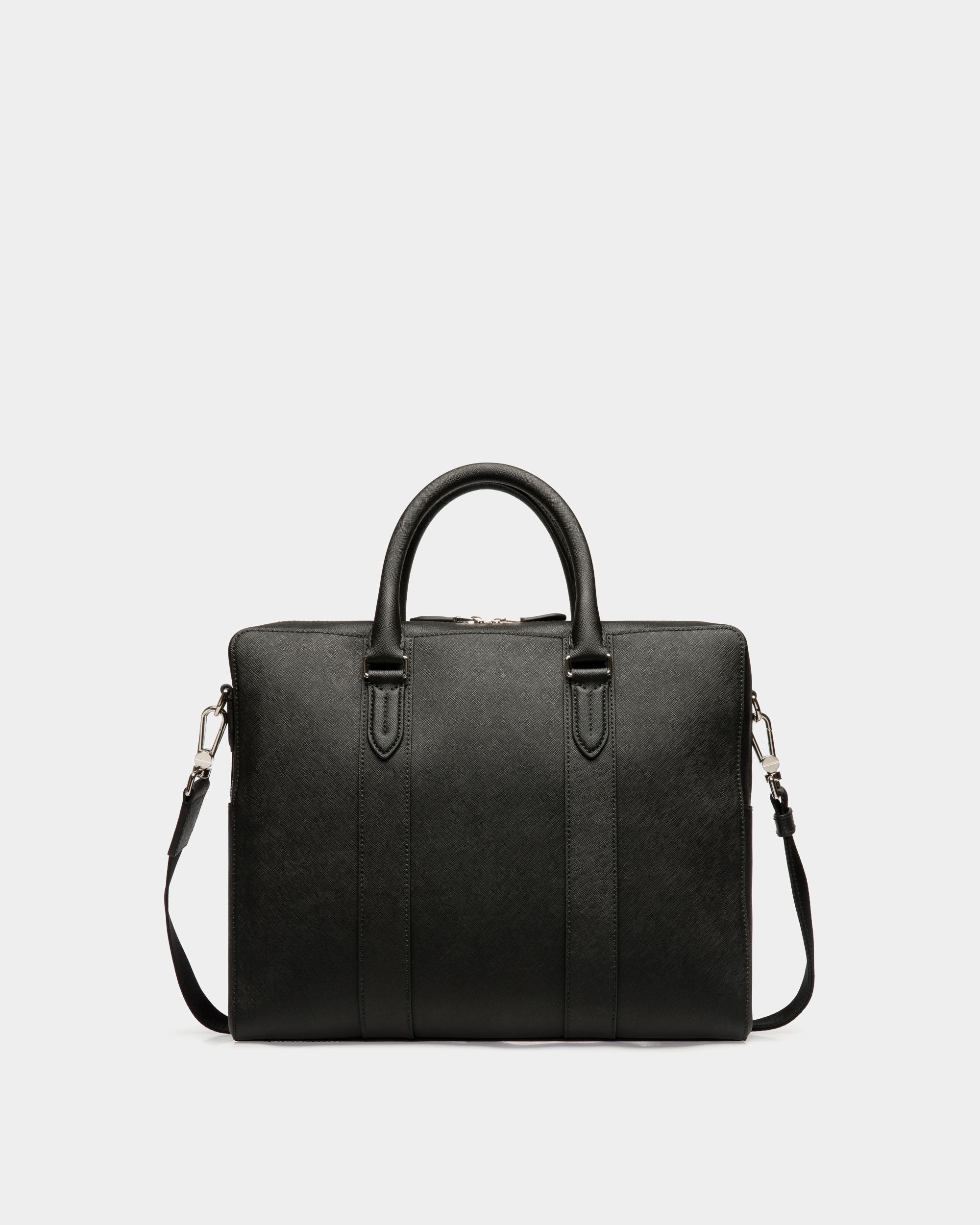 Bally Global - Business Bag in Black Embossed Leather - Black