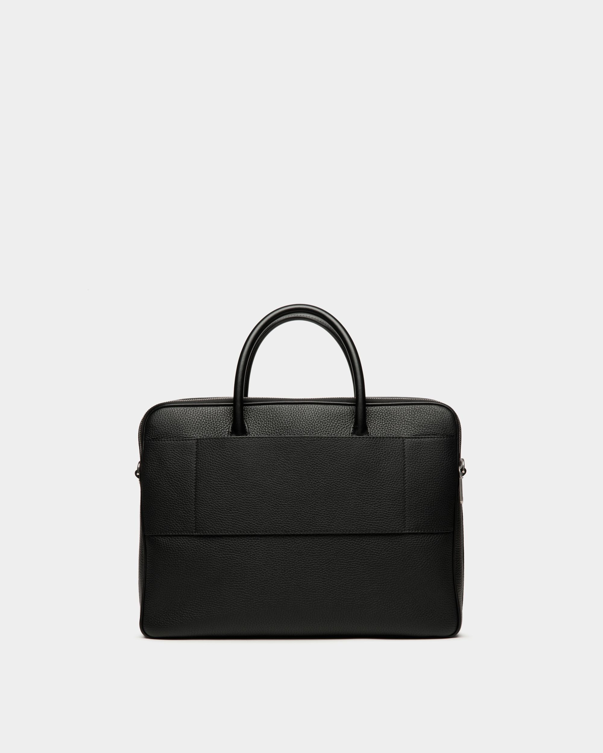 Bally Global - Oeden Briefcase in Black Leather - Black