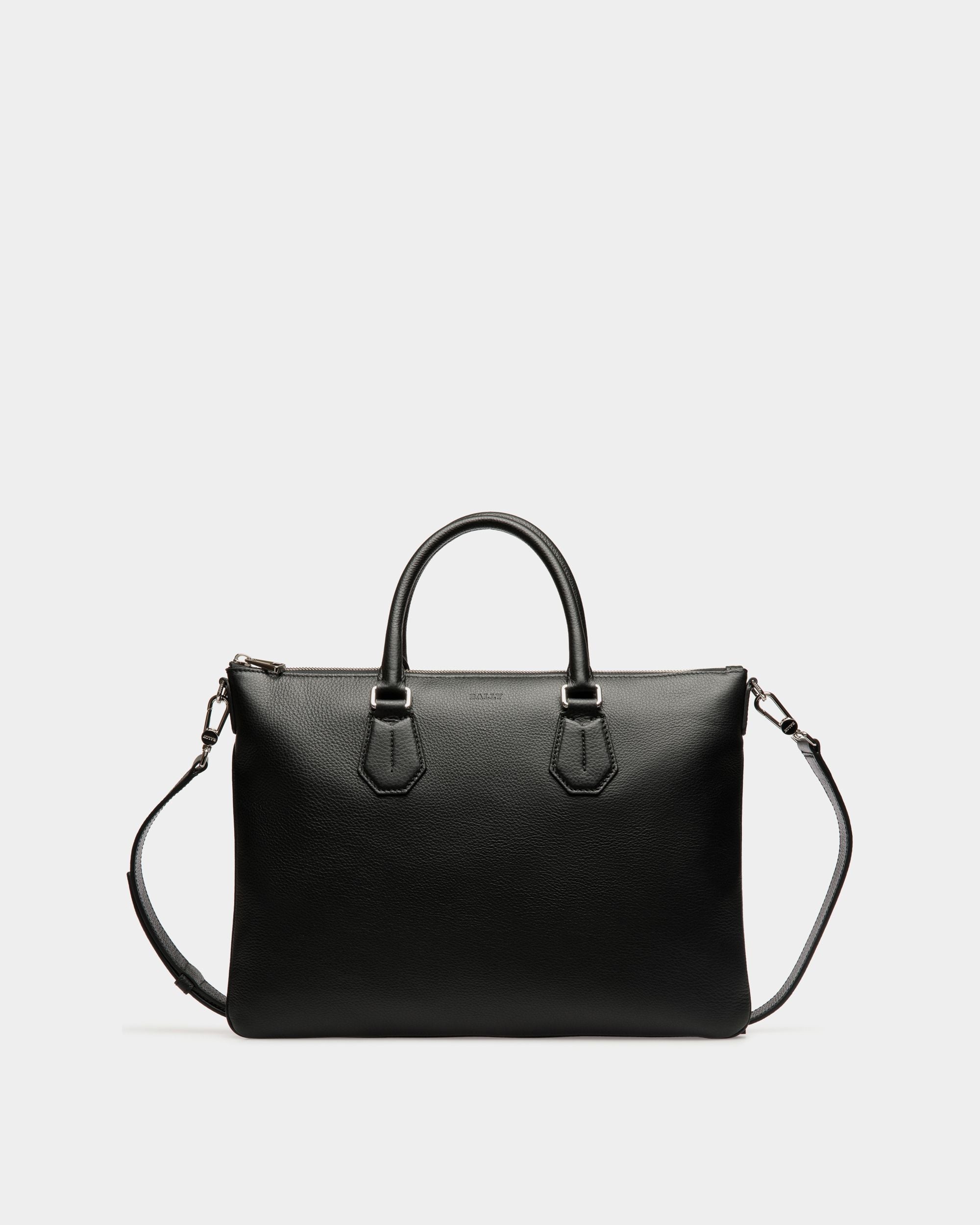 Bally Global - Business Bag In Black Leather - Black