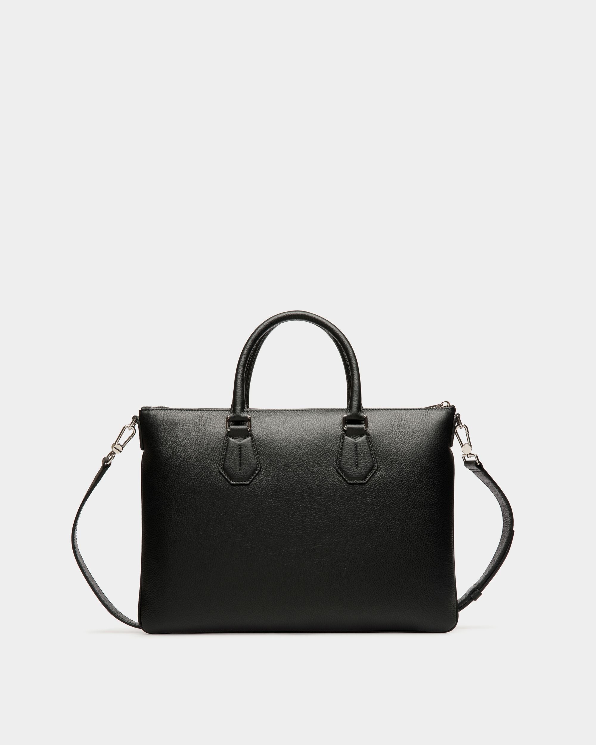 Bally Global - Business Bag In Black Leather - Black