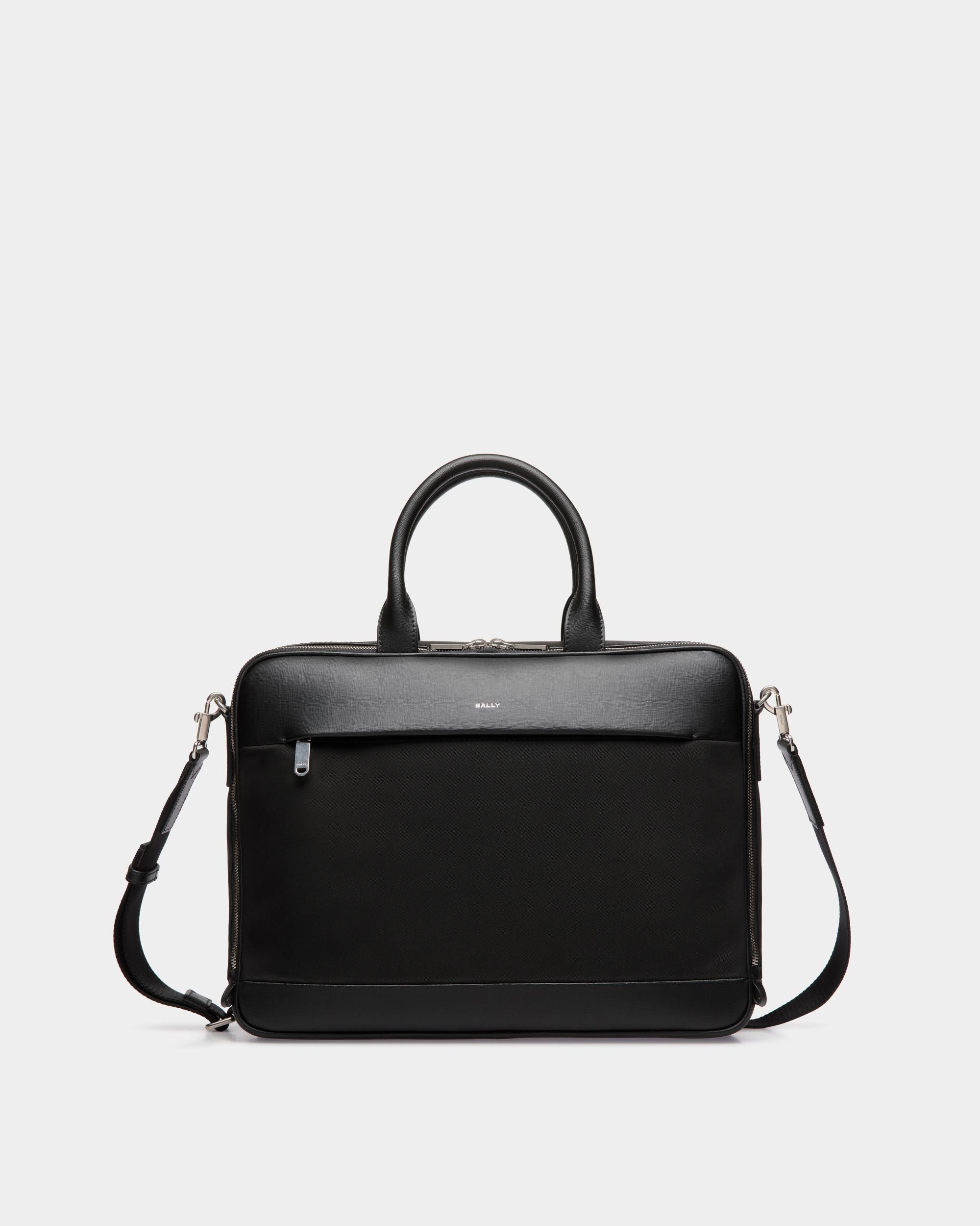 Bally Global - Vogel Brief Case In Black Nylon - Black