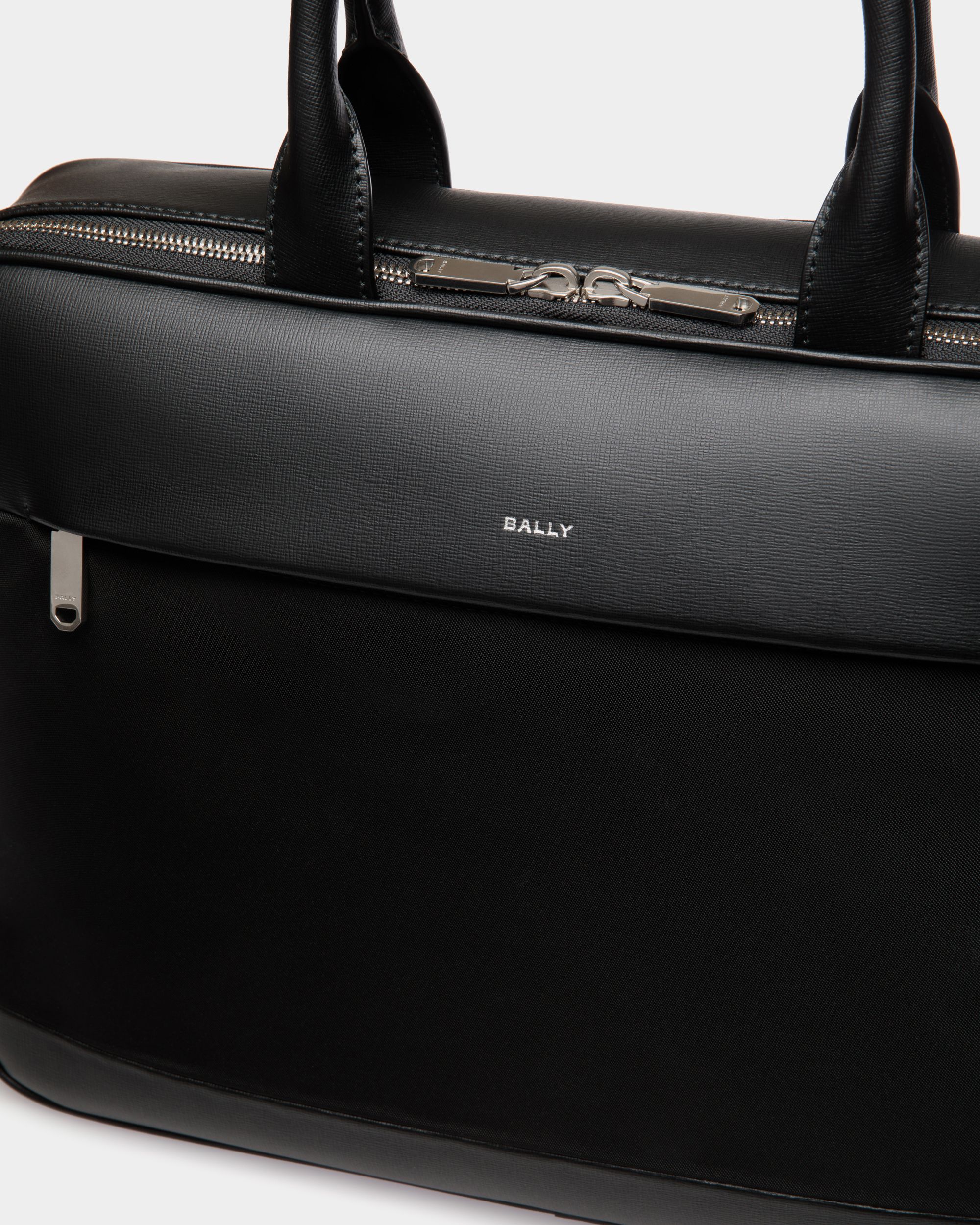 Bally Global - Vogel Brief Case In Black Nylon - Black