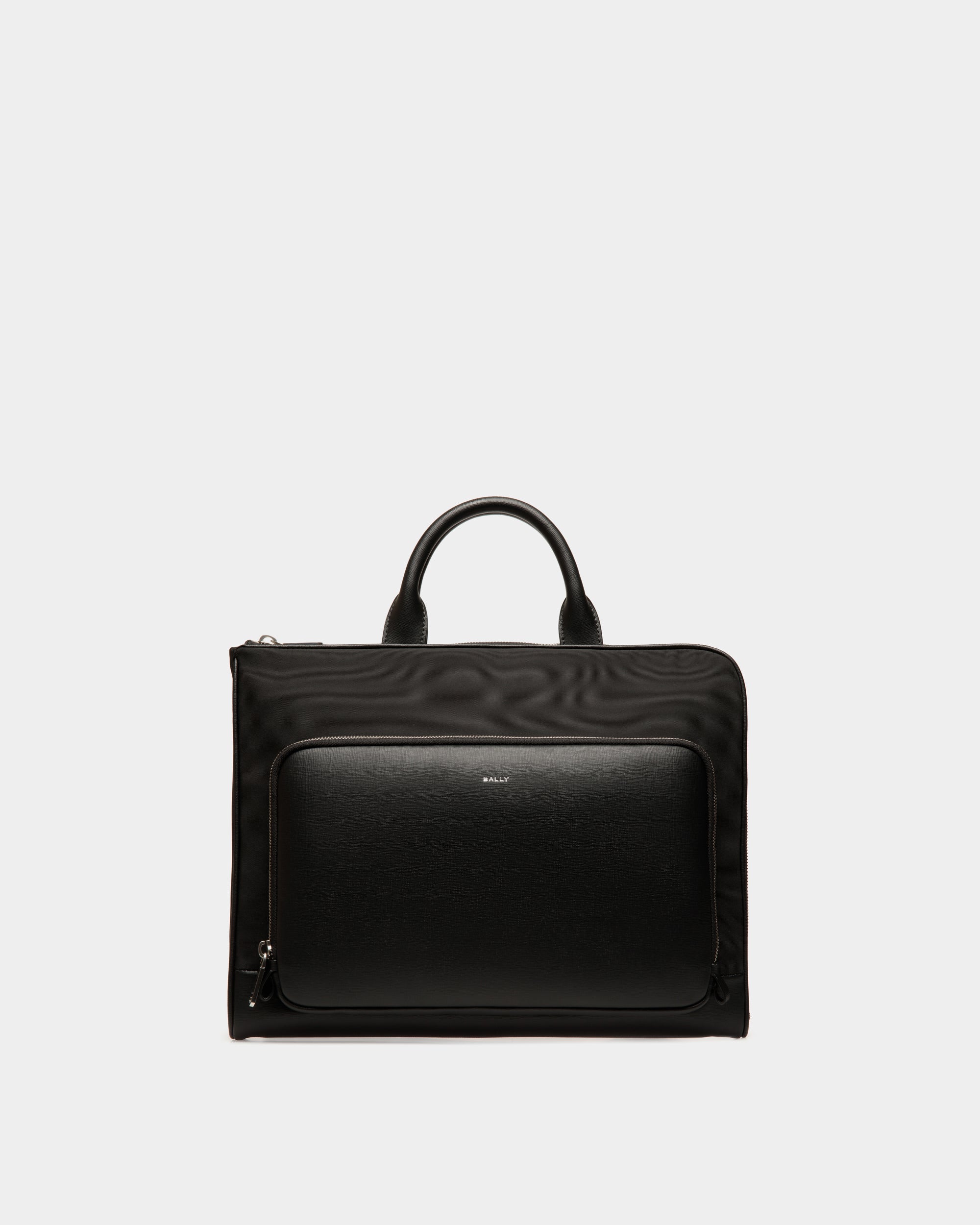 Bally Global - Maletín Vogel De Nailon Y Piel Reciclada Negra - Negro