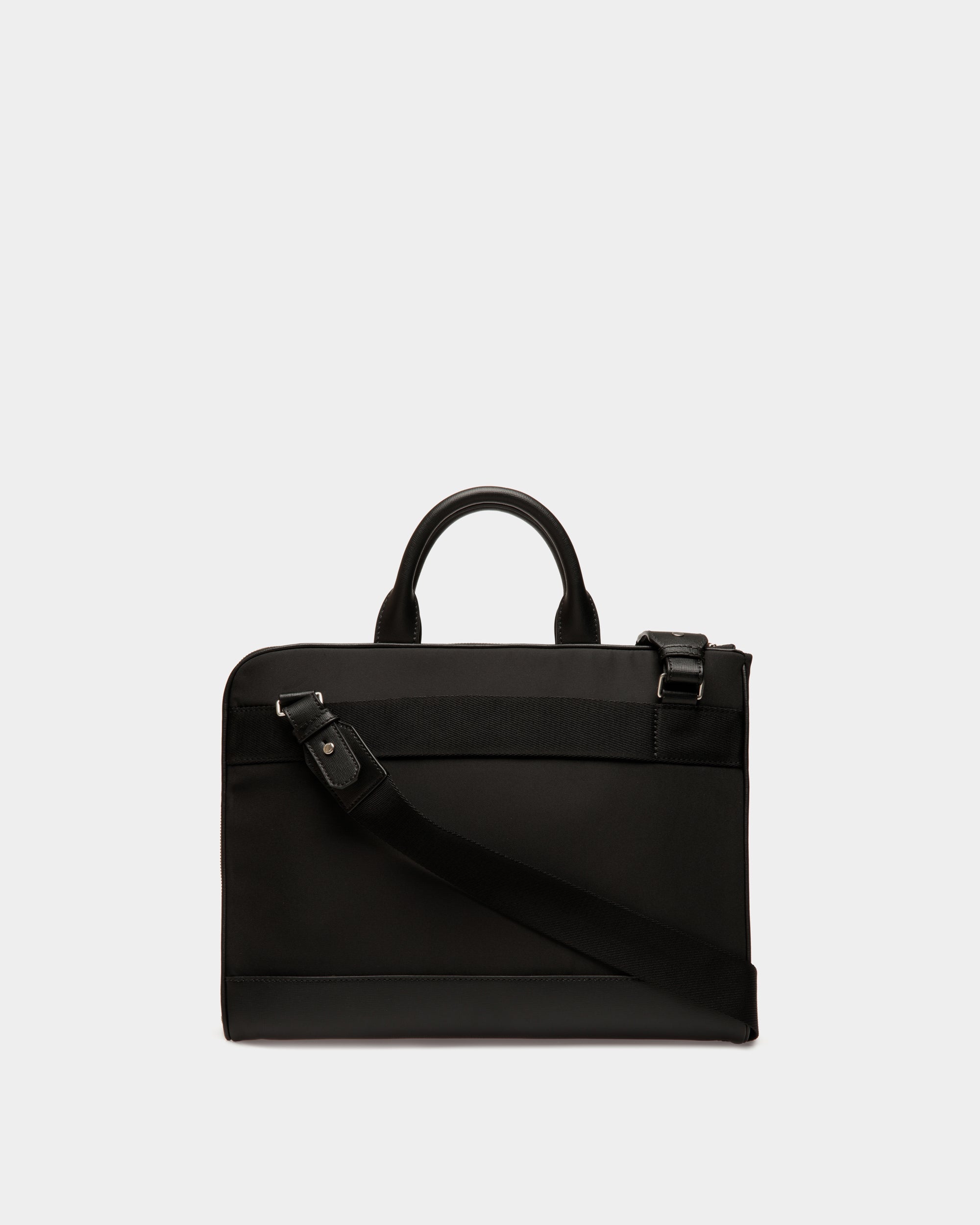 Bally Global - Maletín Vogel De Nailon Y Piel Reciclada Negra - Negro