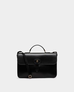 Beckett Brief Case In Black Leather