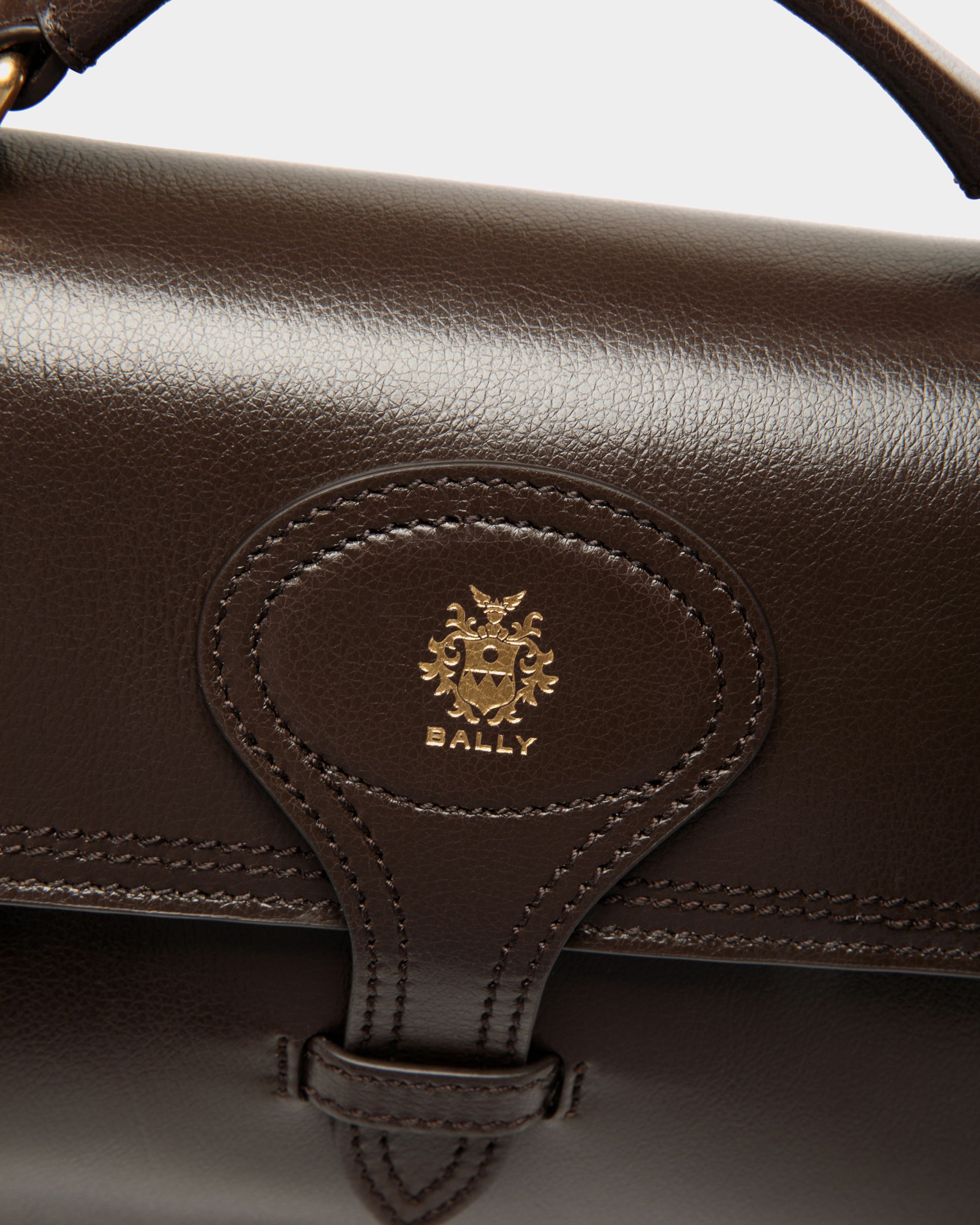 Bally Global - Bandolera Beckett De Piel Ébano - Marrón