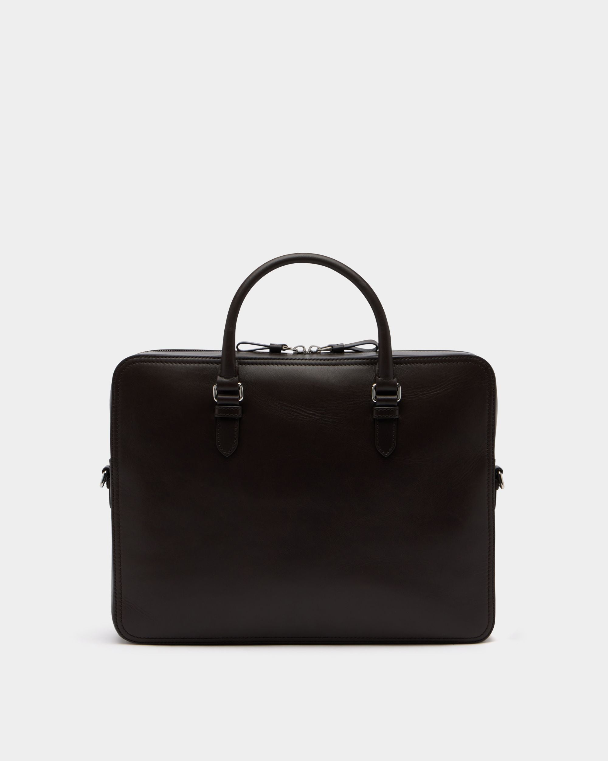Bally Global - Ray Briefcase in Chocolate Leather - Brown