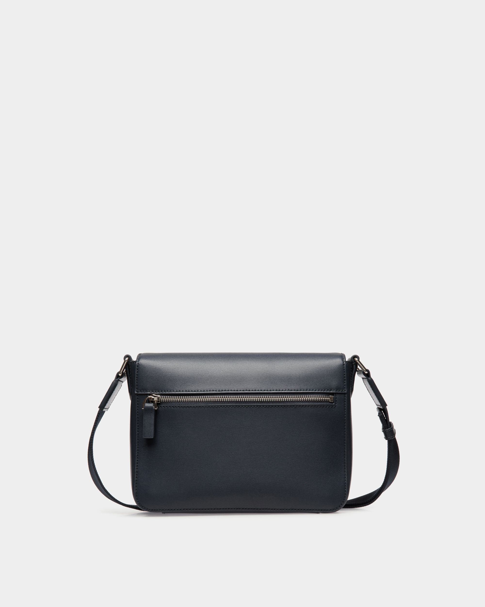 Bally Global - Messenger Bag in Blue Embossed Leather - Blue