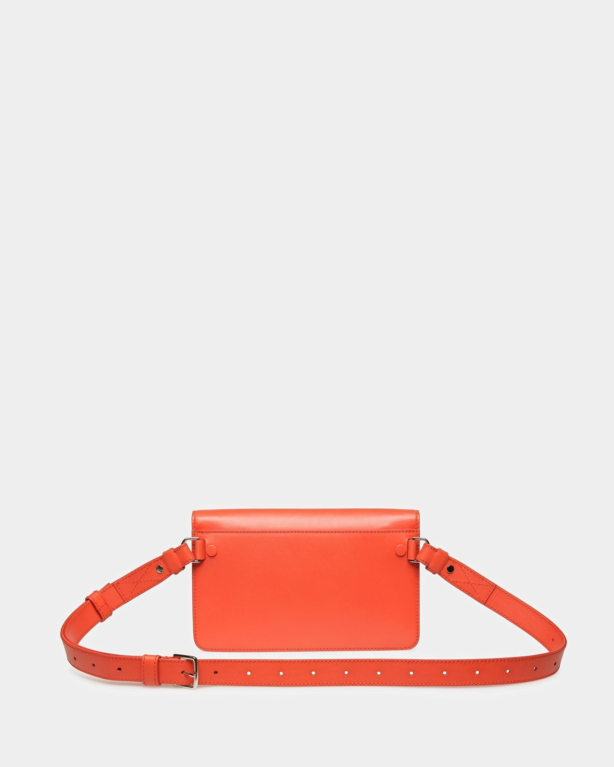 Bally Global - Acres Leather Crossbody Bag In Orange - Orange