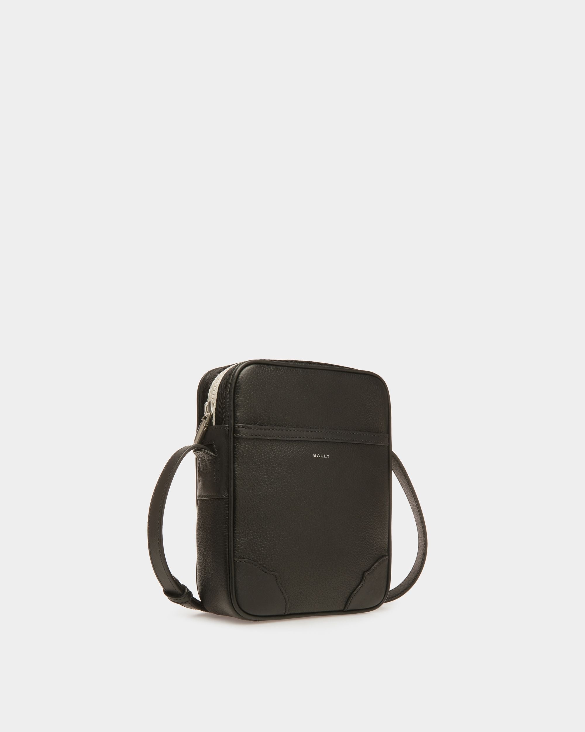 Bally Global - Ribbon Crossbody Bag In Black Leather - Black