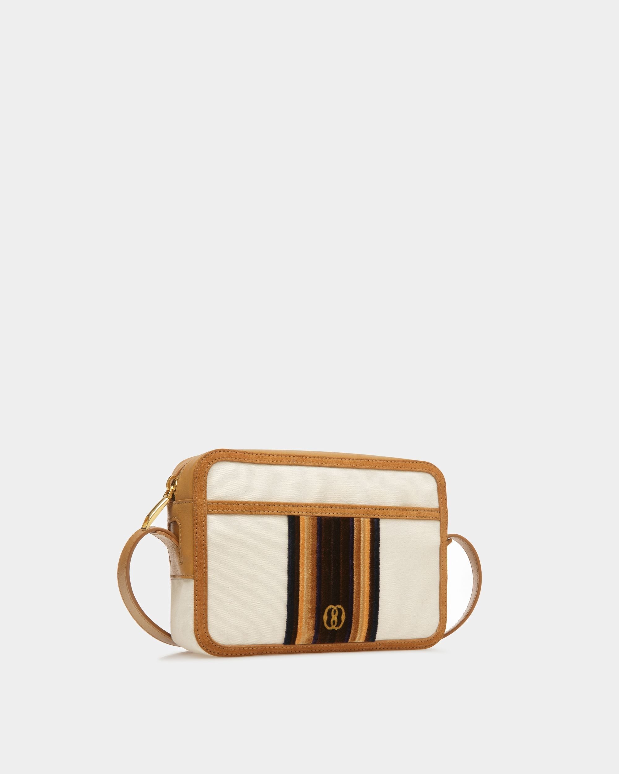 Bally Global - Gare Crossbody Bag In Natural And Desert Fabric - Beige