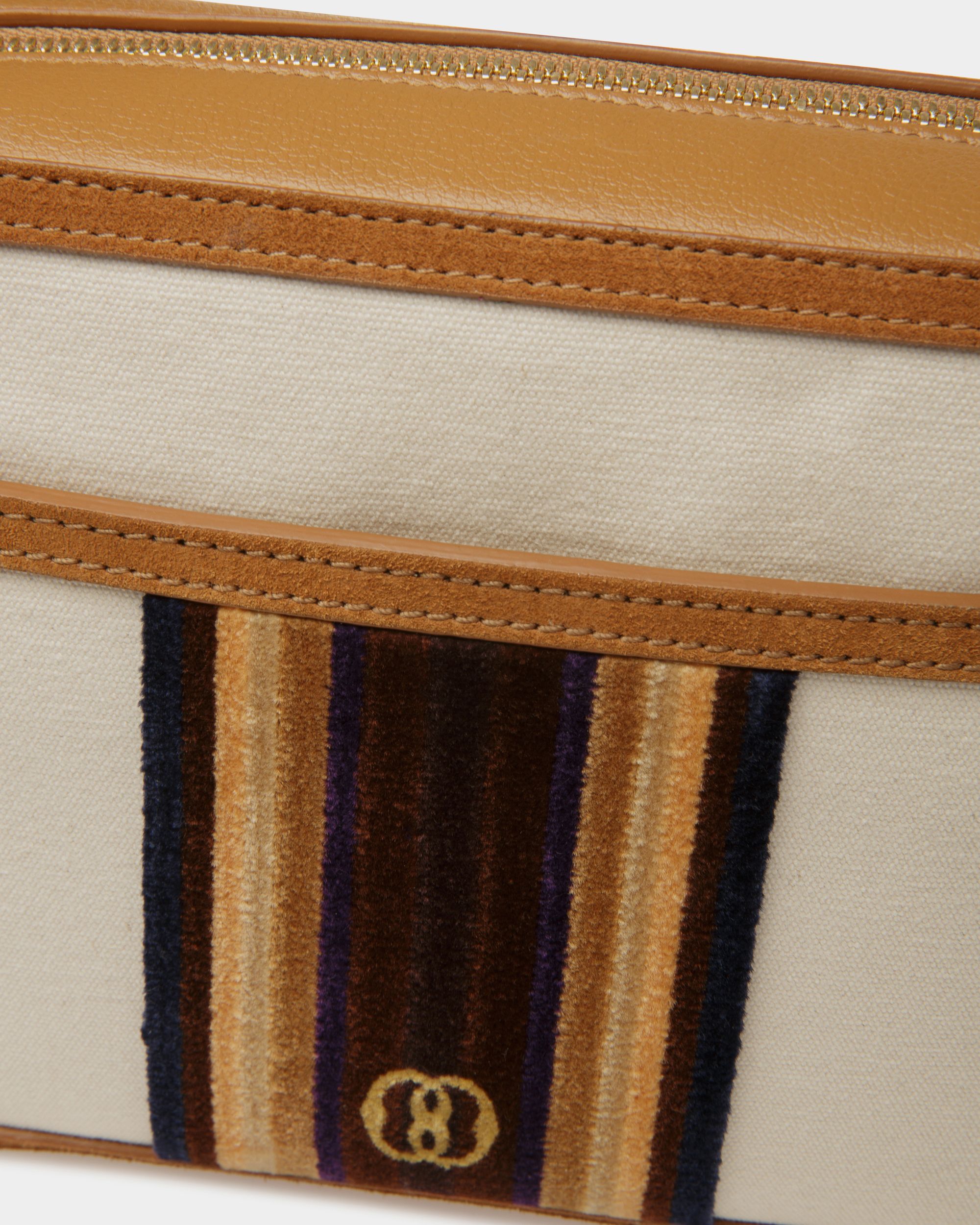 Bally Global - Gare Crossbody Bag In Natural And Desert Fabric - Beige