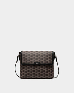 Pennant Crossbody Bag in Black Pennant Motif