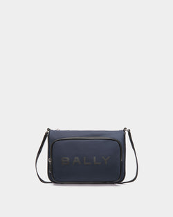 Bar Crossbody In Blue Nylon