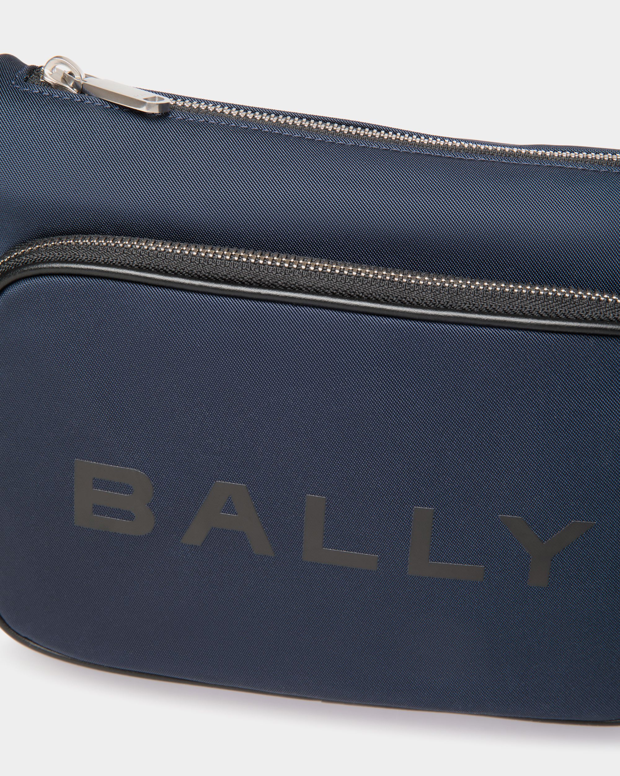 Bally Global - Bar Crossbody In Blue Nylon - Blue