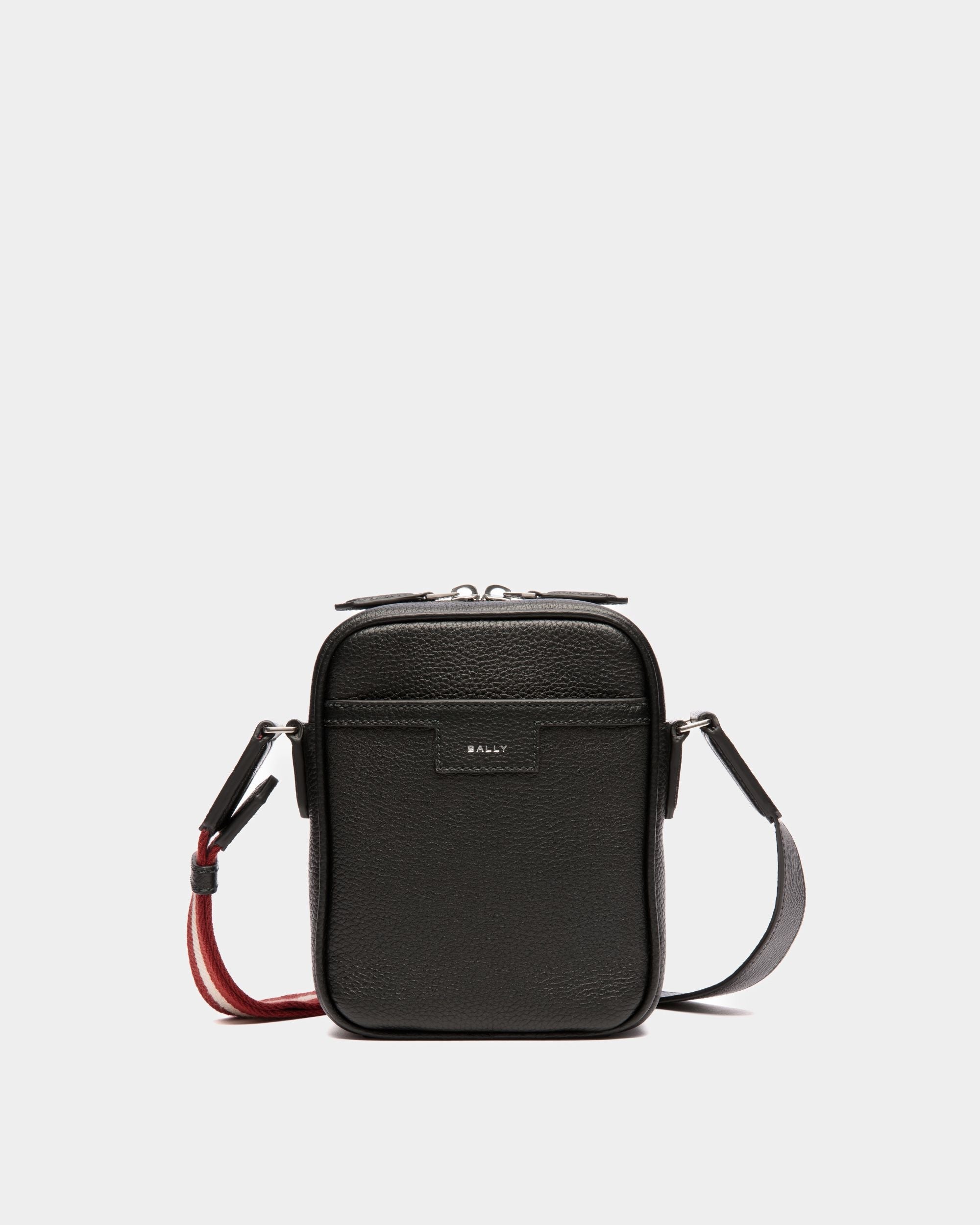 Bally Global - Code Crossbody Bag in Black Leather - Black