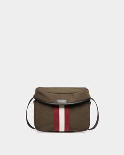 Code Crossbody Bag In Military Green Nylon