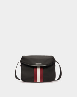 Code Crossbody Bag In Black Nylon