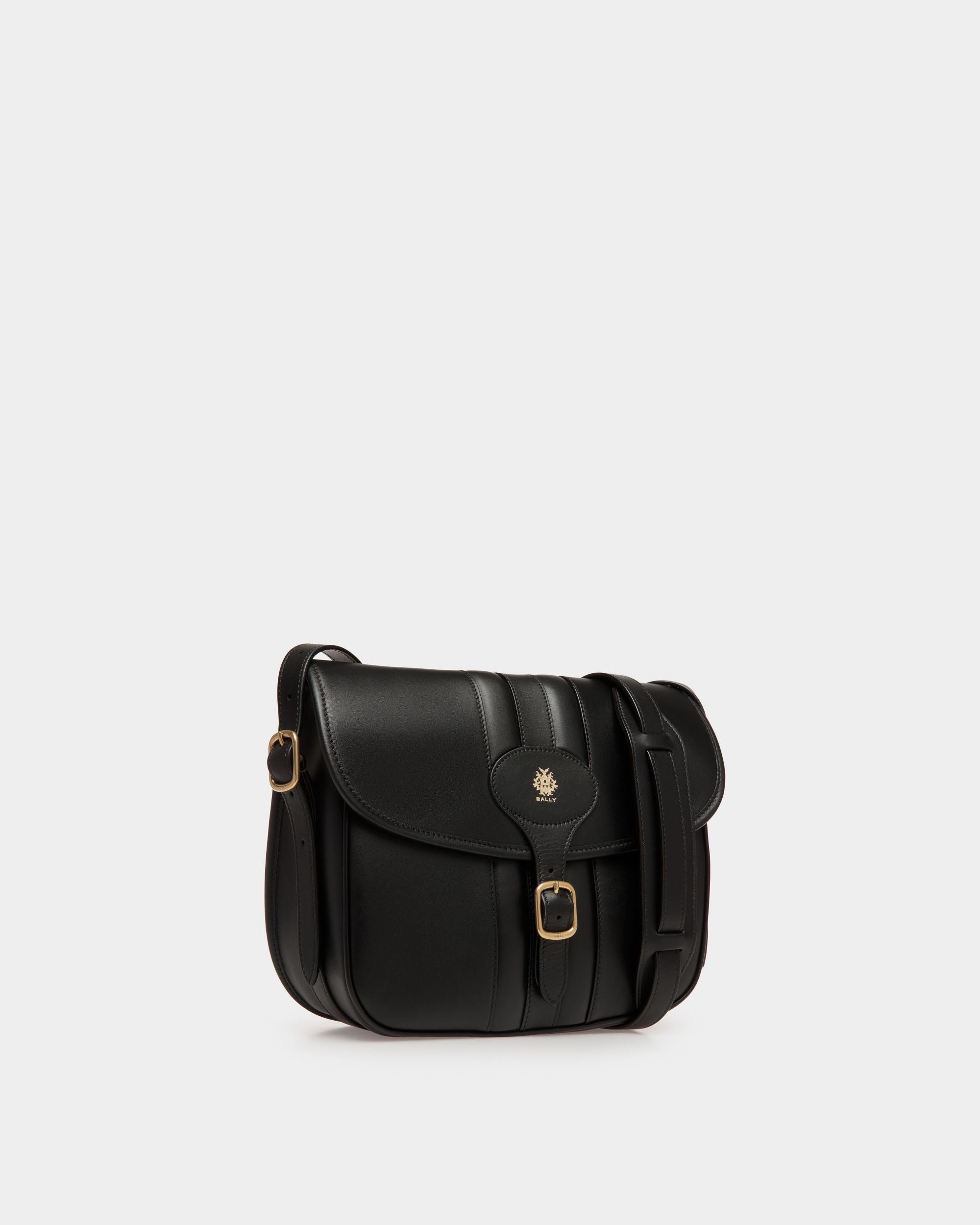 Bally Global - Beckett Crossbody Bag in Black Leather - Black