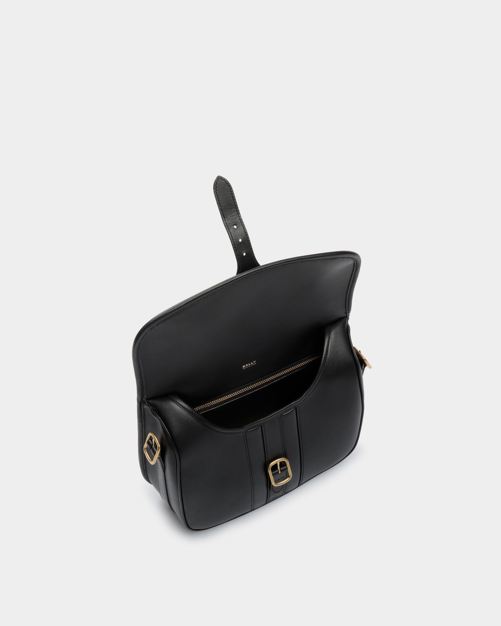 Bally Global - Beckett Crossbody Bag in Black Leather - Black