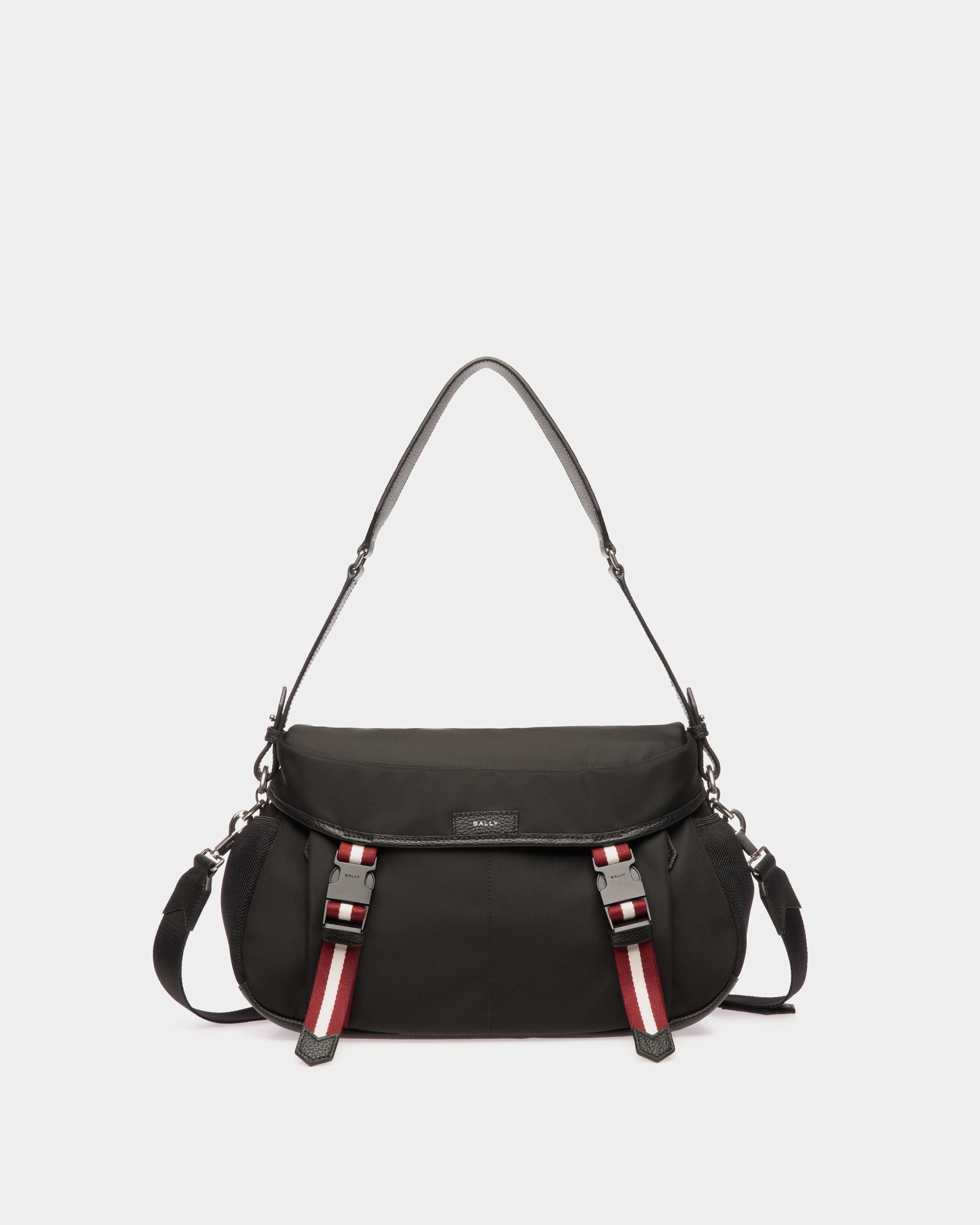 Bally Global - Code Crossbody Bag In Black Nylon - Black