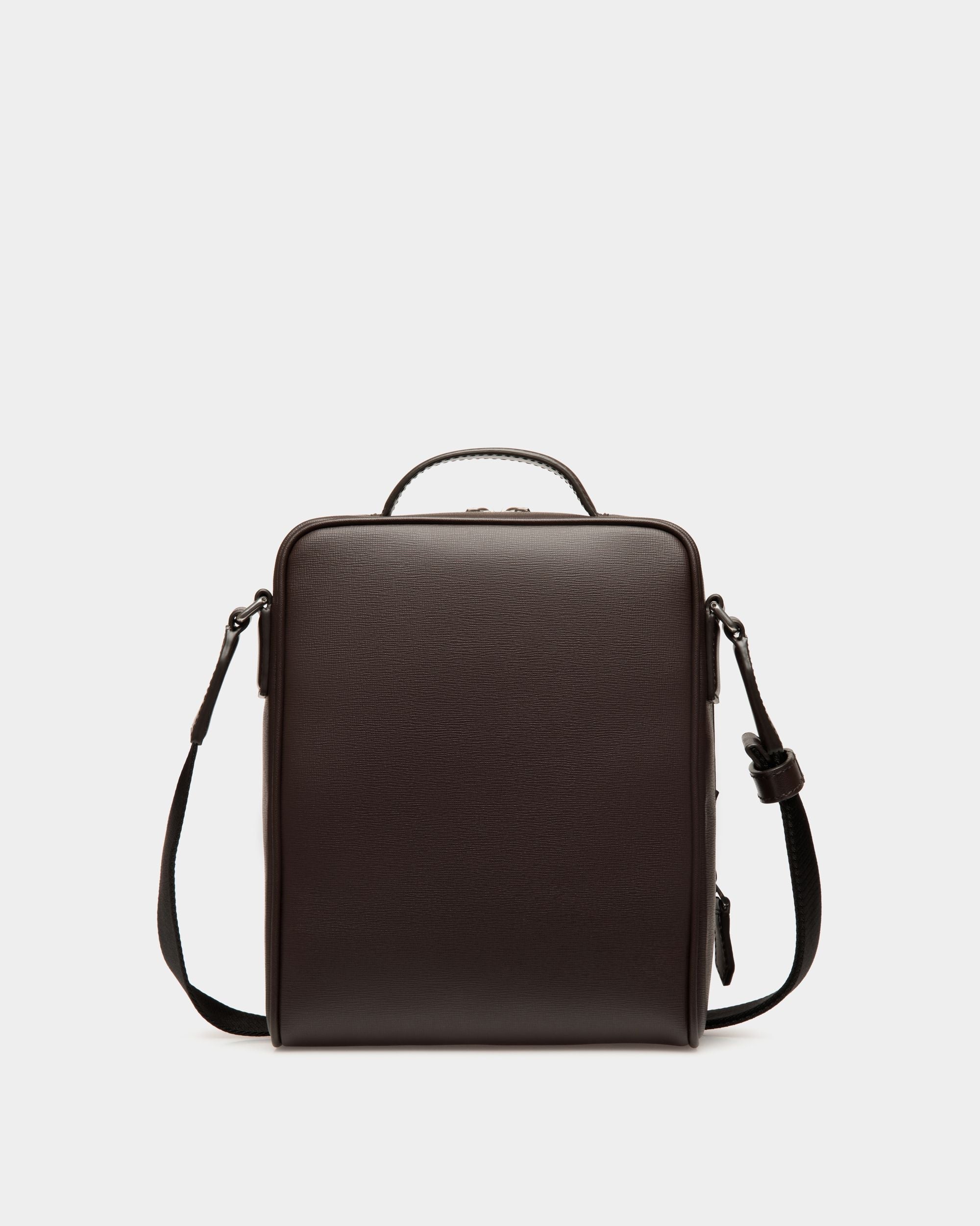Bally Global - Mythos Crossbody Bag in Ebano Recycled Leather - Marron
