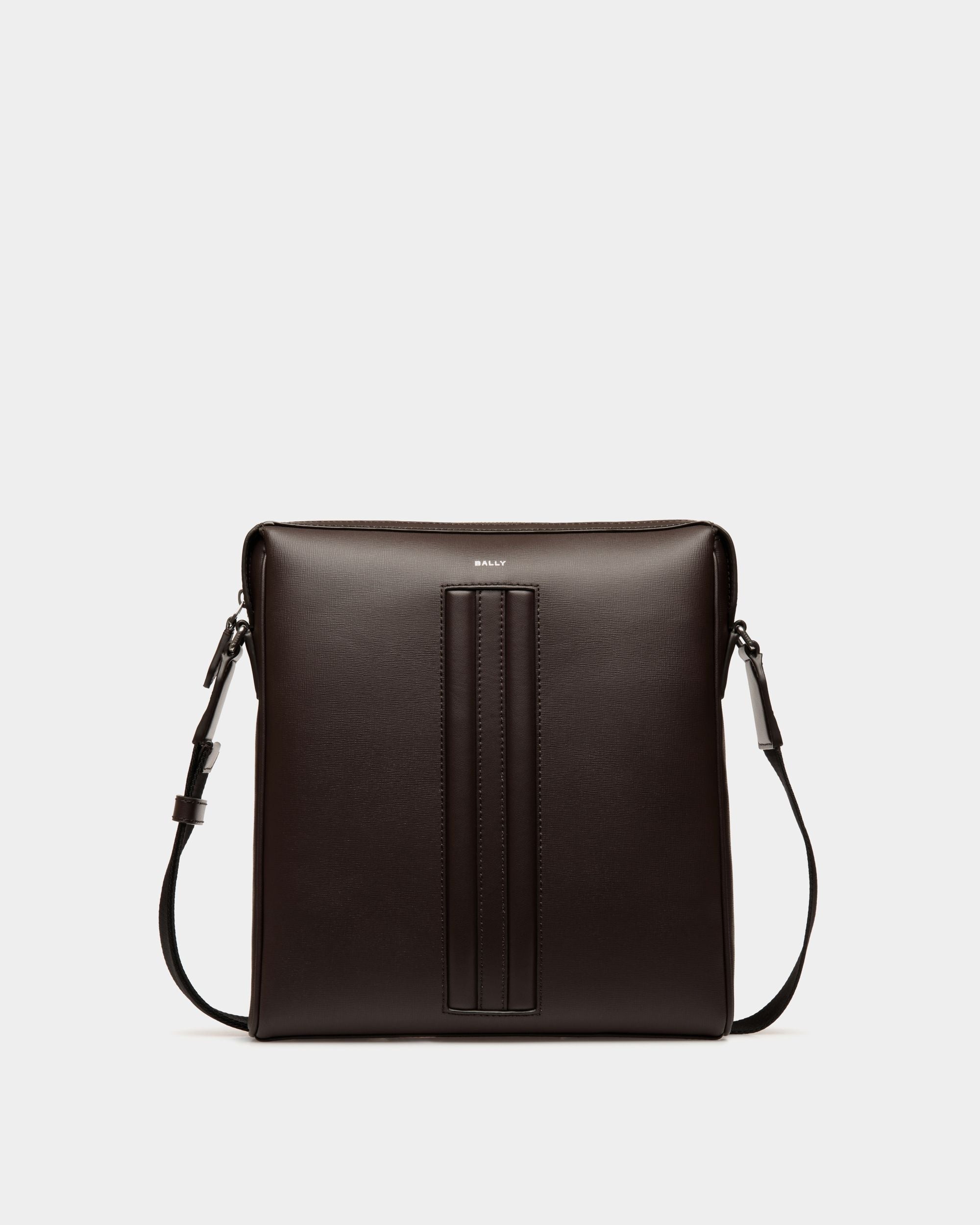 Bally Global - Sac À Bandoulière Mythos En Cuir Recyclé Ebano - Marron