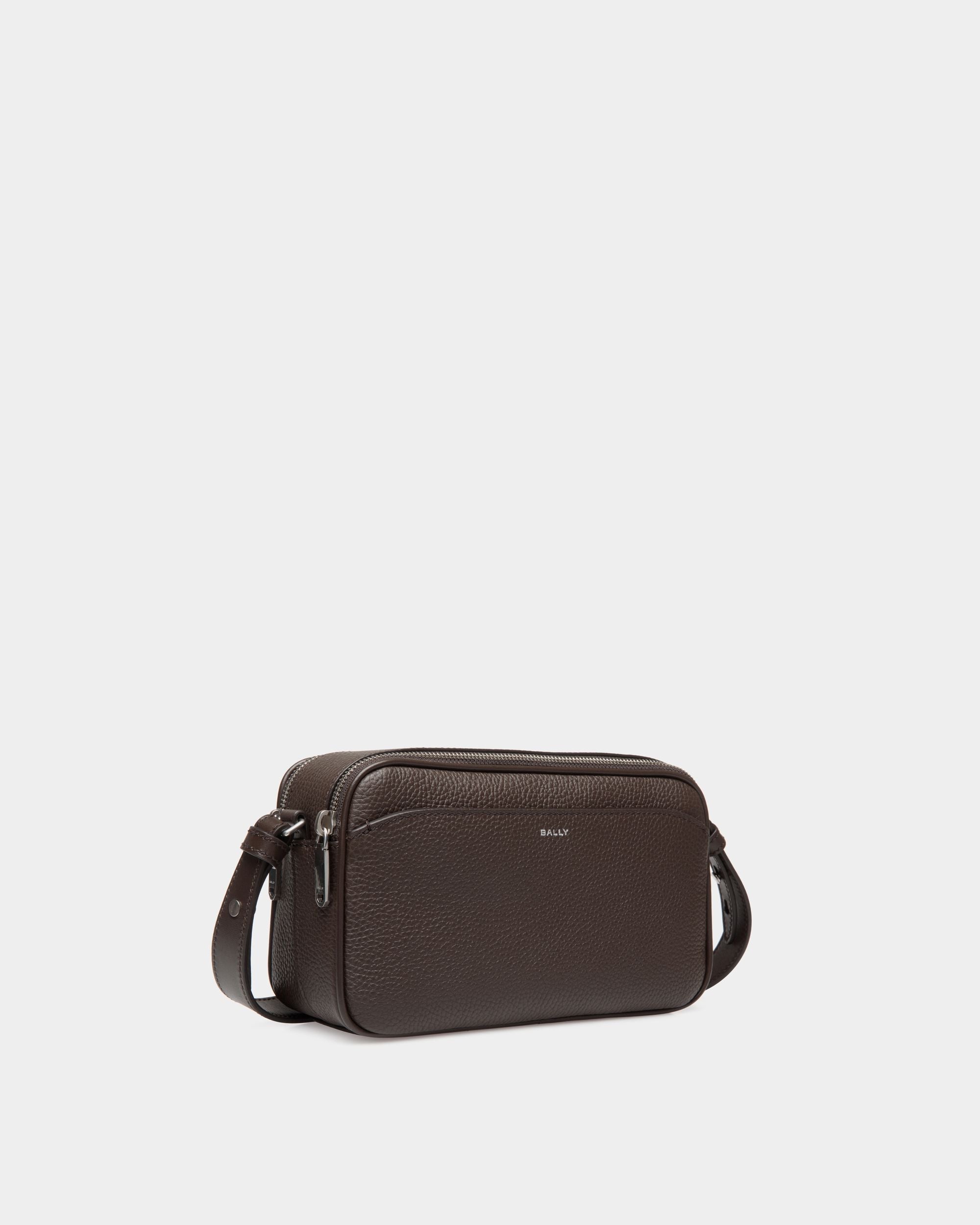 Bally Global - Oeden Crossbody Bag in Ebano Leather - Brown