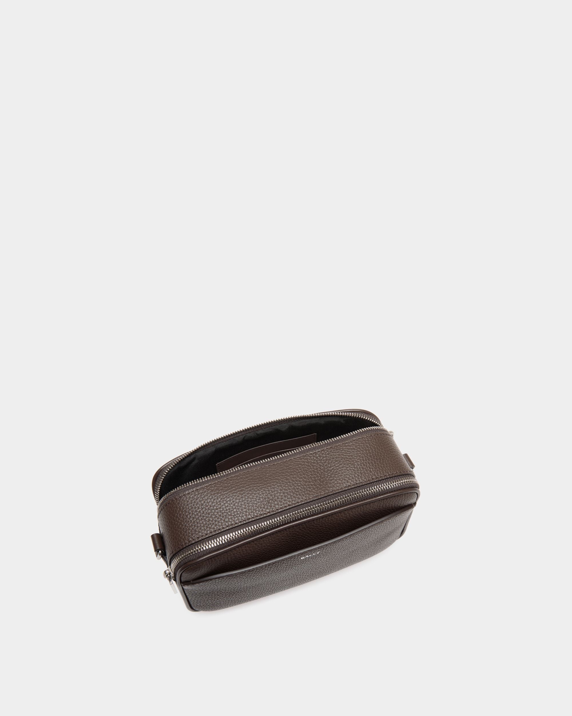 Bally Global - Oeden Crossbody Bag in Ebano Leather - Brown