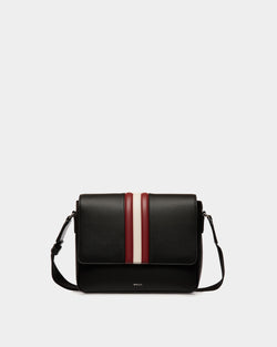 Mythos Crossbody Bag in Black Recycled Leather