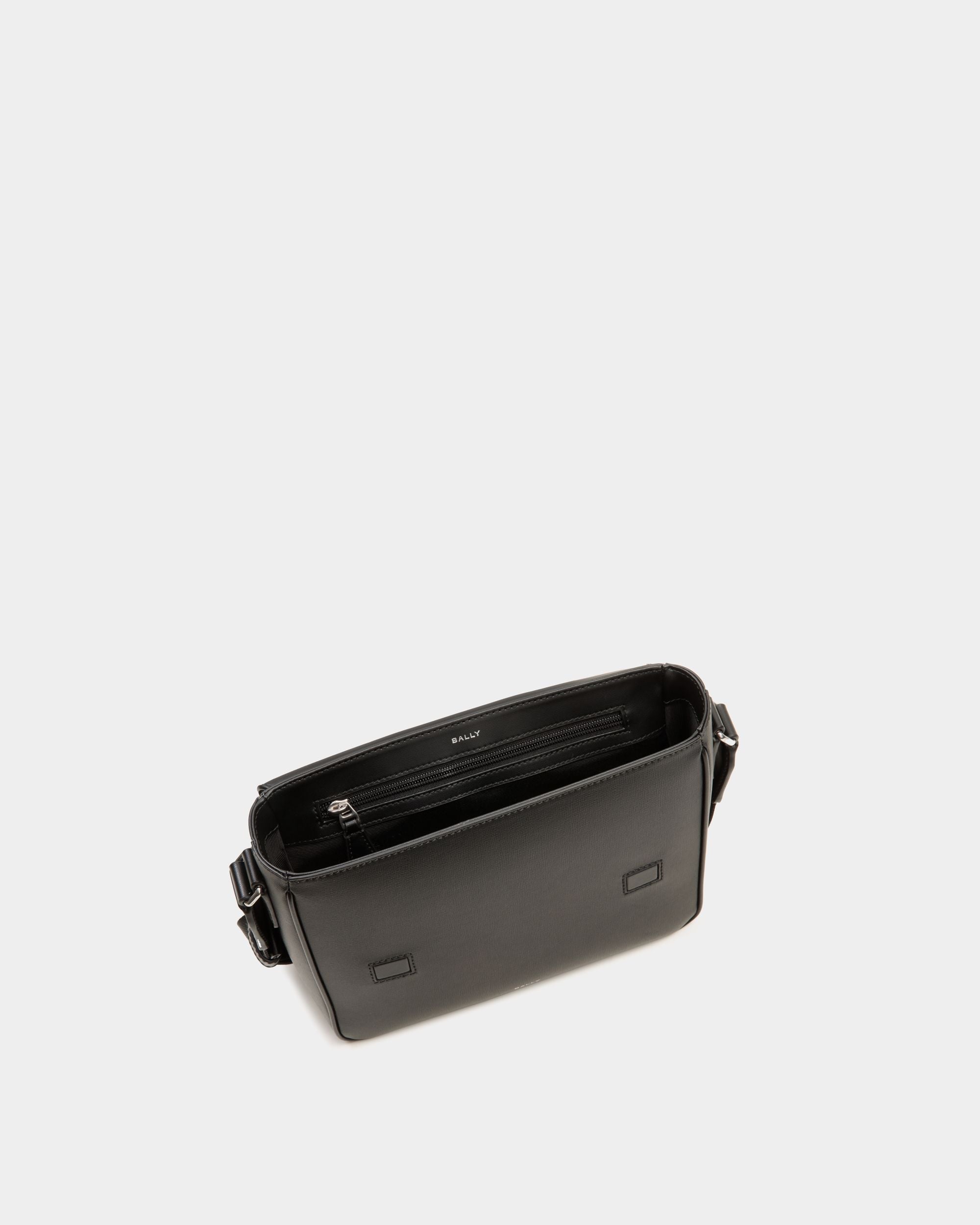 Bally Global - Mythos Crossbody Bag in Black Recycled Leather - Negro