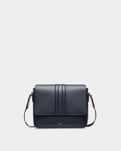 Mythos Crossbody Bag in Navy Blue Recycled Leather