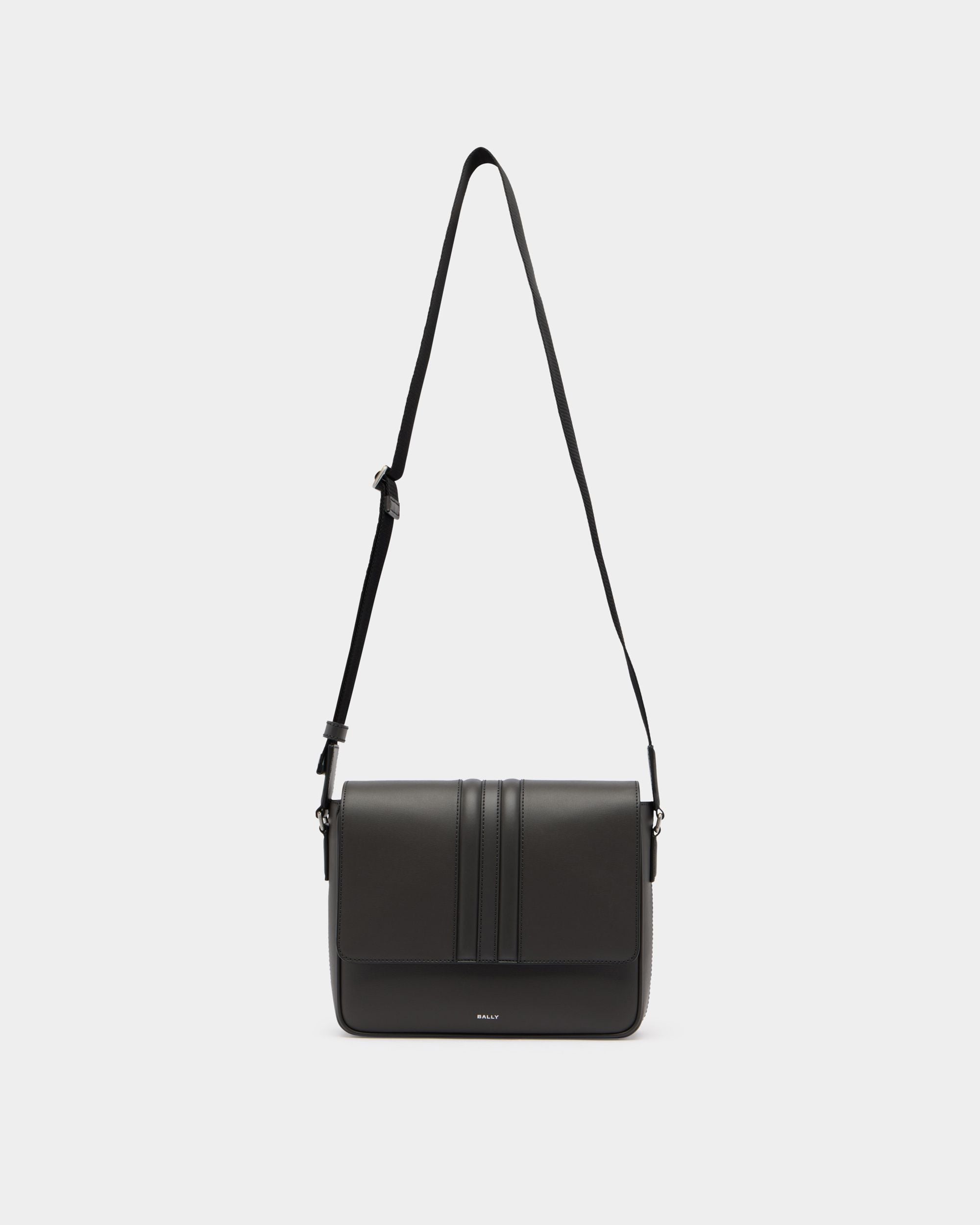Bally Global - Mythos Crossbody Bag in Grey Recycled Leather - Grey