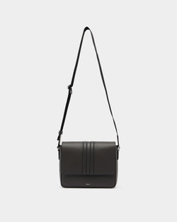 Mythos Crossbody Bag in Grey Recycled Leather