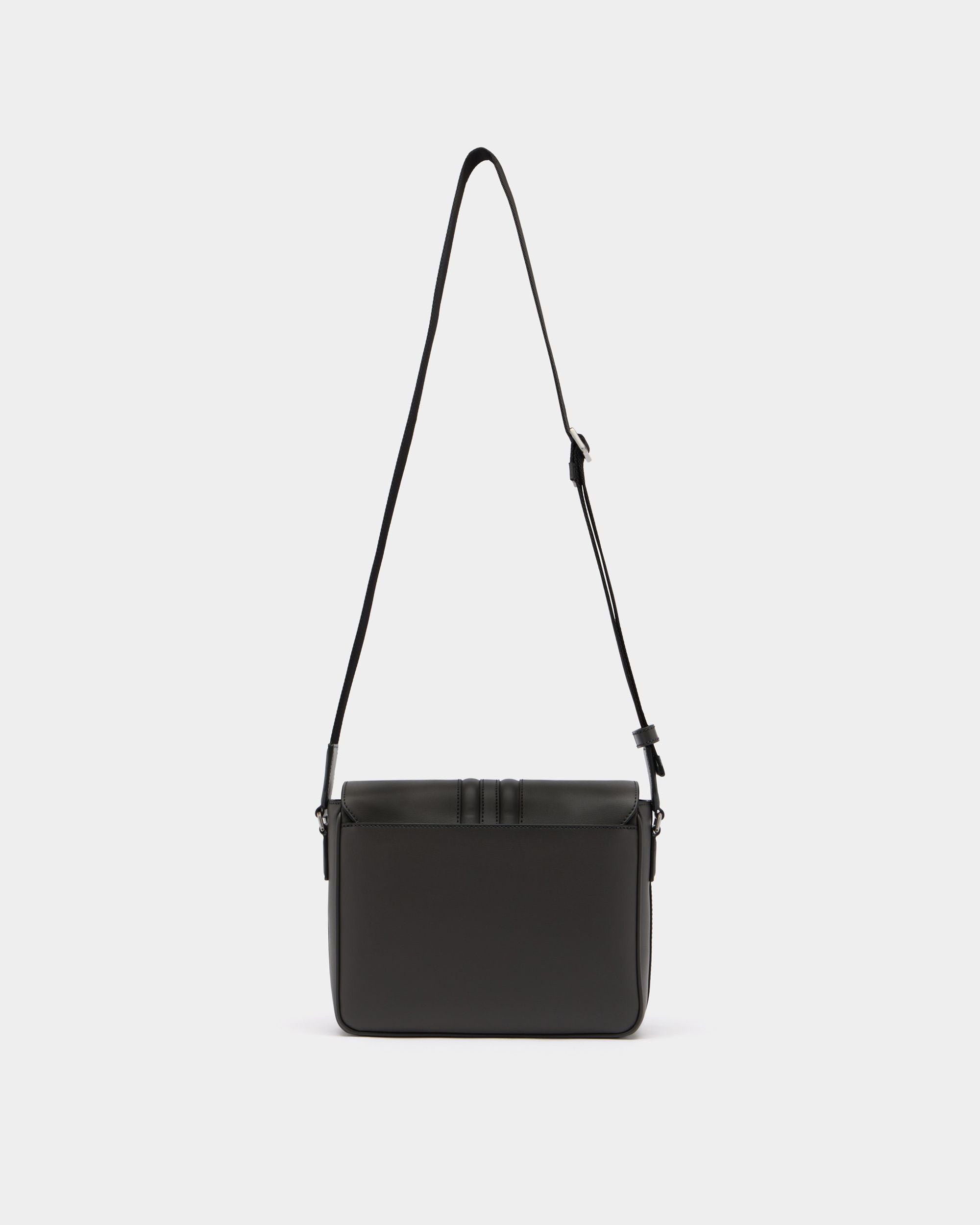 Bally Global - Mythos Crossbody Bag in Grey Recycled Leather - Grey