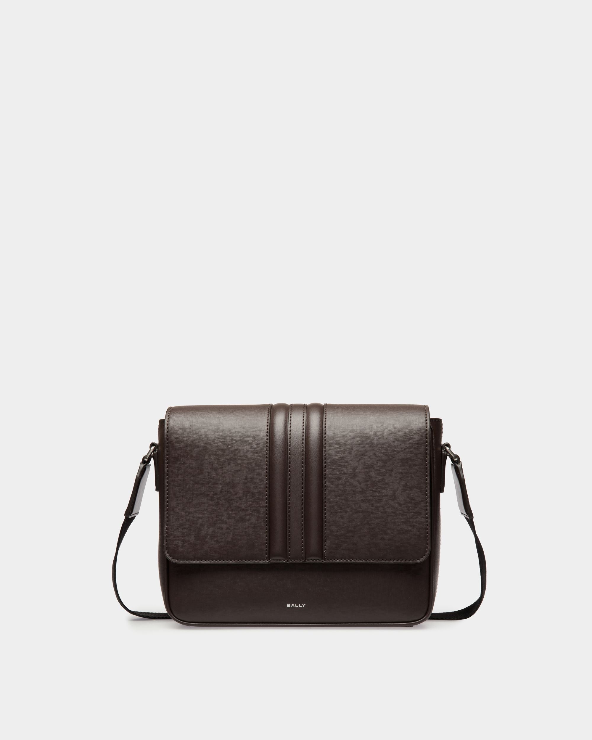 Bally Global - Mythos Crossbody Bag in Ebano Recycled Leather - Brown