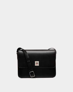 Easy Bally Messenger Bag In Black Leather