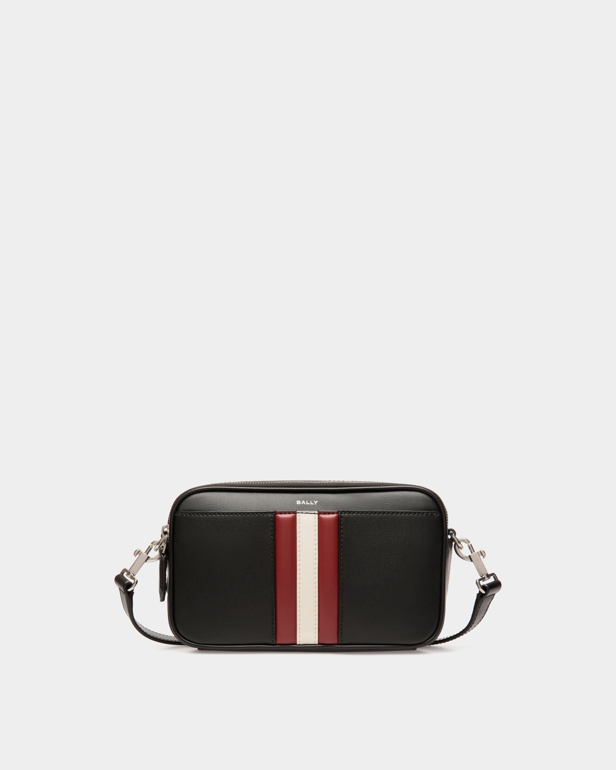 Bally Global - Mythos Crossbody Bag in Black Recycled Leather - Black