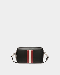 Mythos Crossbody Bag in Black Recycled Leather