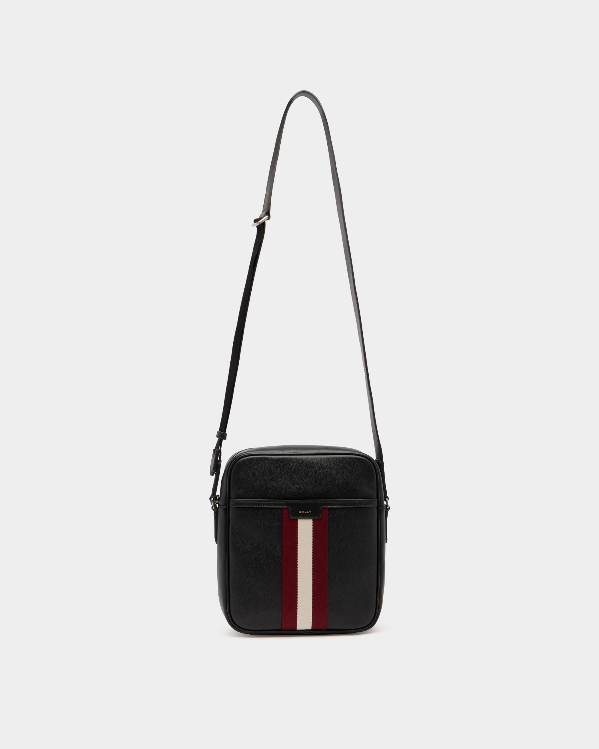 Bally Global - Bandolera Code De Piel Negra - Negro