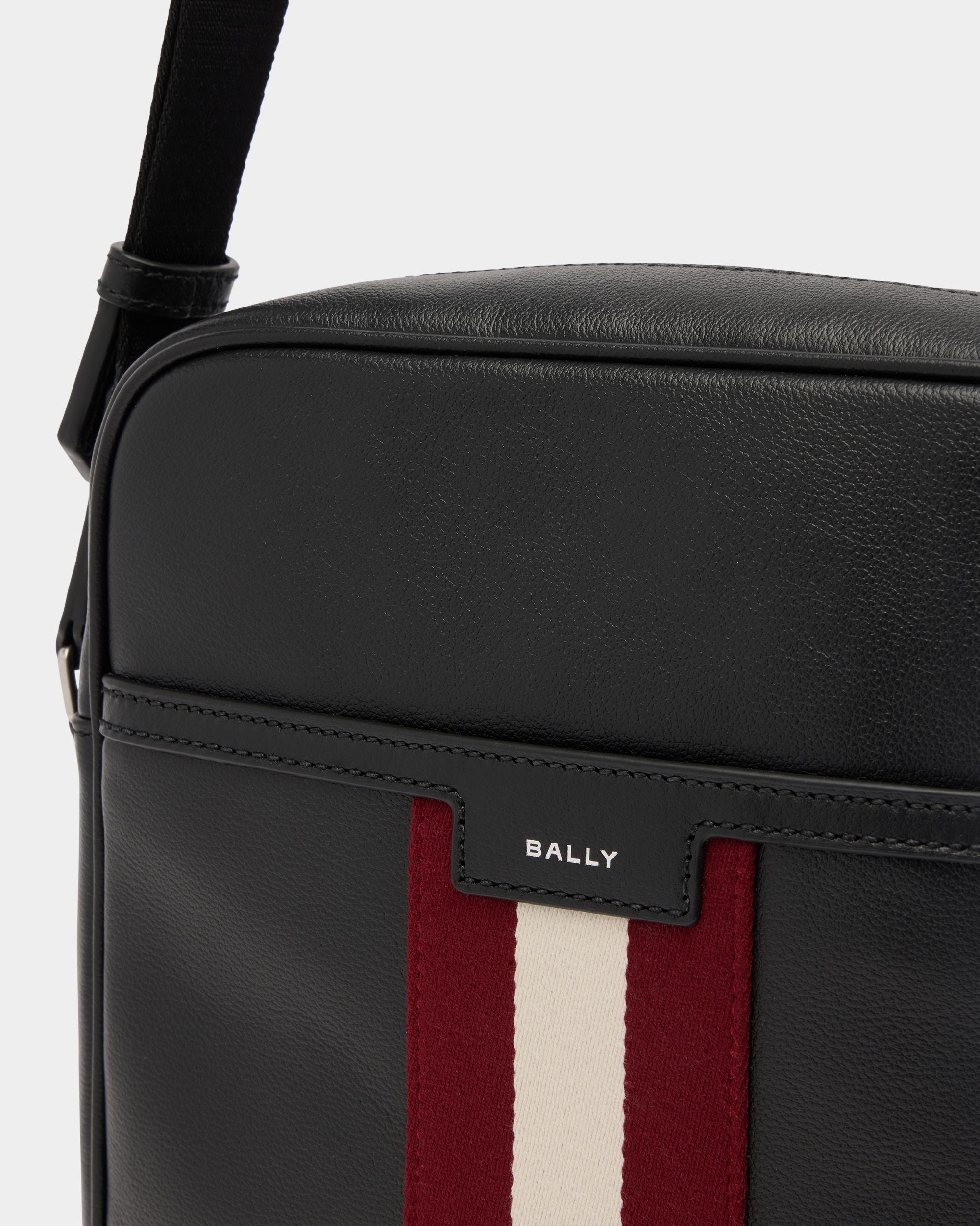 Bally Global - Bandolera Code De Piel Negra - Negro