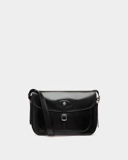 Bolso Bandolera Beckett De Piel Negra Con Bally Studs